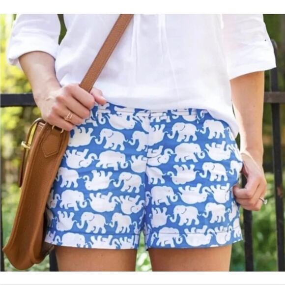 Lilly Pulitzer Callahan Shorts in Tusk in the Sun Print 0 EUC - Picture 1 of 7